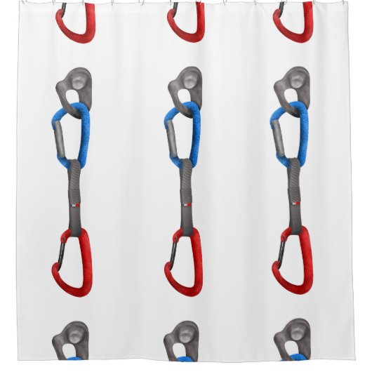 Rock Climbing Carabiner en Hanger Douchegordijn (Voorkant)