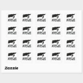 Rock Climbing Climber Vierkante Sticker (Vel)