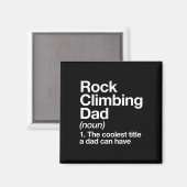 Rock Climbing Dad Definition Funny Sports  Magneet (Voorkant / Achterkant)