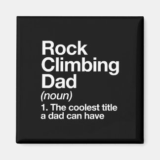 Rock Climbing Dad Definition Funny Sports  Magneet