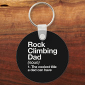 Rock Climbing Dad Definition Funny Sports  Sleutelhanger (Voorkant)