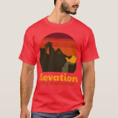 Rock Climbing Elevation Motivation retro T-shirt (Voorkant)