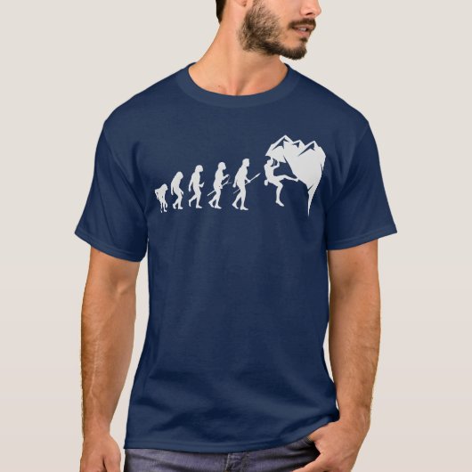 Rock Climbing Evolution vriend T-shirt (Voorkant)
