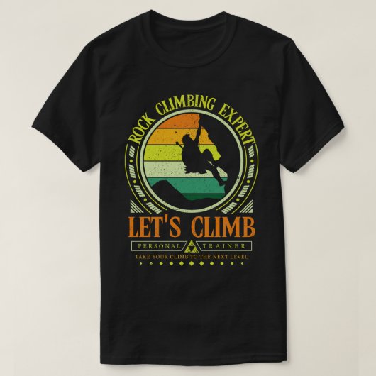 Rock Climbing Expert voor gamers T-shirt (Design voorkant)