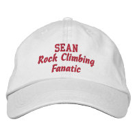Rock Climbing Fanatic Custom Name