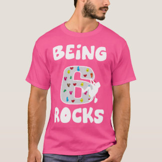 Rock Climbing Grappig 6 jaar oude 6e verjaardag ca T-shirt