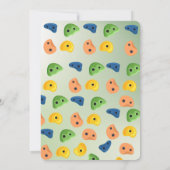 Rock Climbing Gym Adventure Birthday Invitation Kaart (Achterkant)