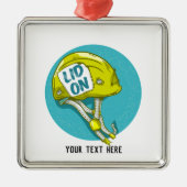 Rock Climbing Helmet Metalen Ornament (Voorkant)