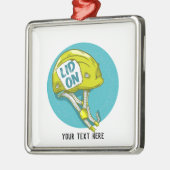 Rock Climbing Helmet Metalen Ornament (Links)