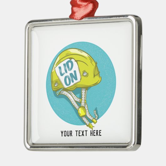 Rock Climbing Helmet Metalen Ornament (Links)