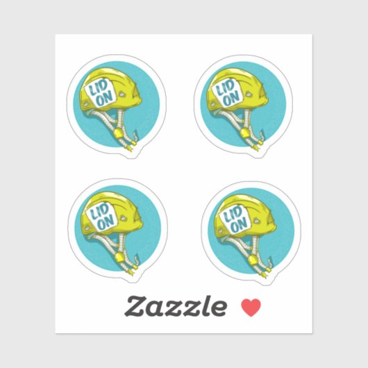 Rock Climbing Helmet Sticker (Vel)