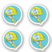 Rock Climbing Helmet Sticker (Voorkant)