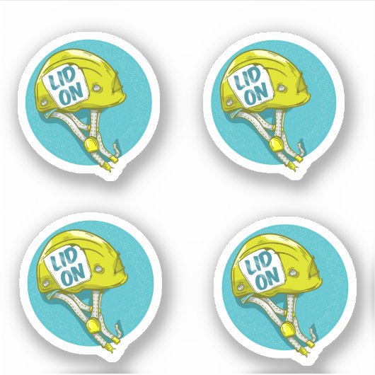 Rock Climbing Helmet Sticker (Voorkant)