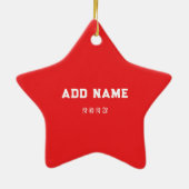 Rock Climbing Holiday Gift Keramisch Ornament (Achterkant)