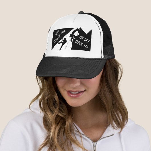 Rock Climbing - Keep Clinging On Or Get Over It? Trucker Pet (In situ)