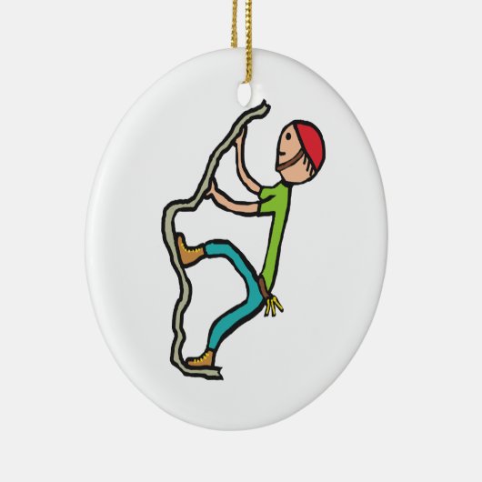 Rock Climbing Keramisch Ornament (Rechts)