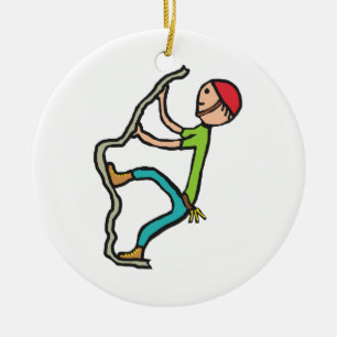 Rock Climbing Keramisch Ornament