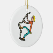 Rock Climbing Keramisch Ornament (Rechts)