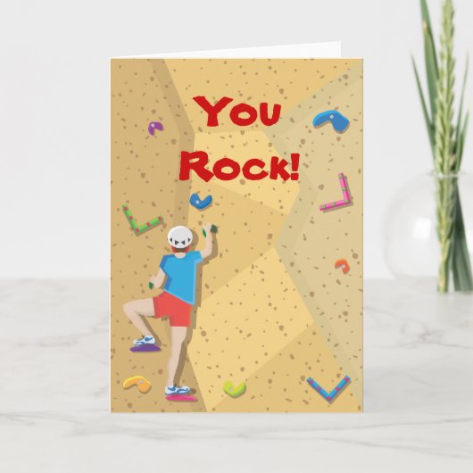 Rock Climbing Party Bedankt voor je berichtjes (Voorkant)