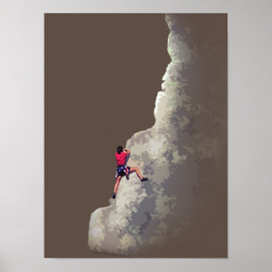 Rock Climbing Poster