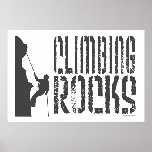 Rock Climbing Poster (Voorkant)
