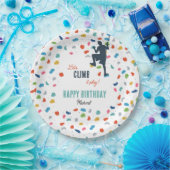 Rock Climbing Schattige Kids Verjaardagsfeest Papieren Bordje (Feest)