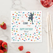 Rock Climbing Schattige Kids Verjaardagsfeest Servet (Insitu)