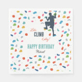 Rock Climbing Schattige Kids Verjaardagsfeest Servet (Voorkant)