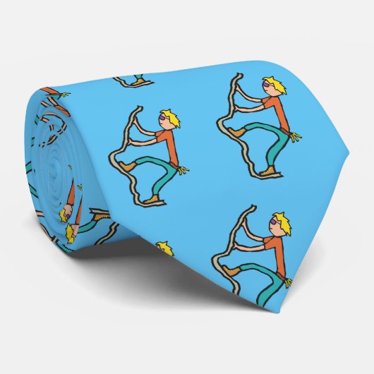 Rock Climbing Stropdas (Opgerold)