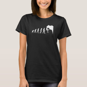 Rock Climbing T Shirt voor Rock Climber Funny Evol