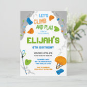 Rock Climbing Verjaardag Kaart (Staand voorkant)