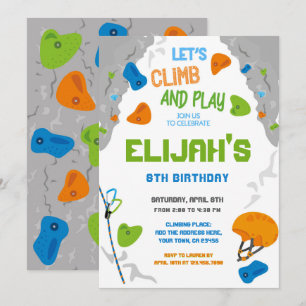 Rock Climbing Verjaardag Kaart