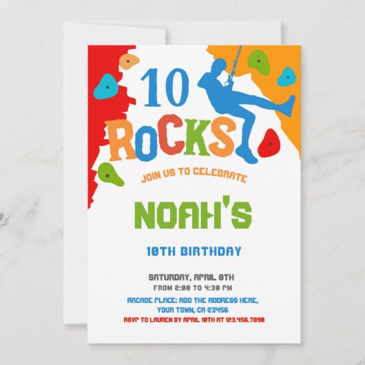 Rock Climbing Verjaardag Kaart (Voorkant)