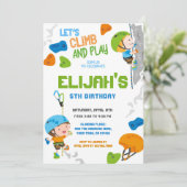 Rock Climbing Verjaardag Kaart (Staand voorkant)