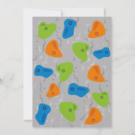 Rock Climbing Verjaardag Kaart (Achterkant)