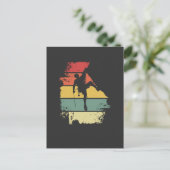 Rock Climbing Vintage Briefkaart (Staand voorkant)