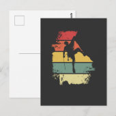 Rock Climbing Vintage Briefkaart (Voorkant / Achterkant)