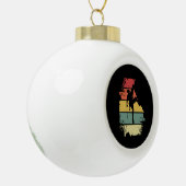 Rock Climbing Vintage Keramische Bal Ornament (Links)