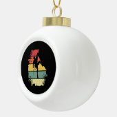 Rock Climbing Vintage Keramische Bal Ornament (Rechts)