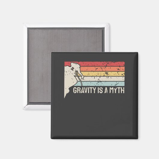 Rock Climbing Vintage Magneet (Voorkant / Achterkant)