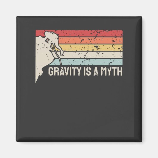 Rock Climbing Vintage Magneet (Voorkant)