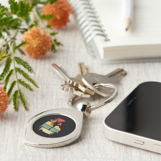 Rock Climbing Vintage Sleutelhanger (Zijkant)