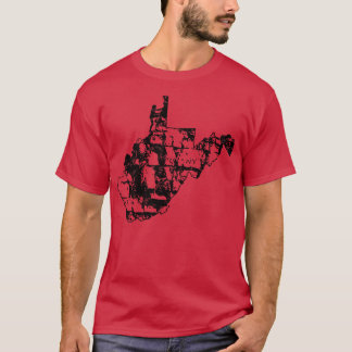 Rock Climbing West Virginia Rock Climber State kaa T-shirt