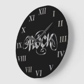 Rock Clock ~ Metal Rock Music Clock Grote Klok (Hoek)
