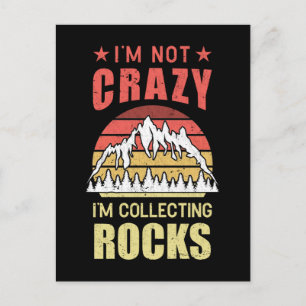 Rock Collect Geologist Funny Geology Briefkaart