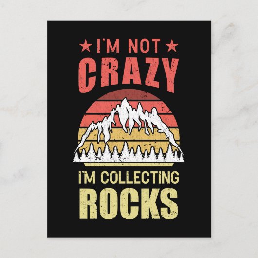 Rock Collect Geologist Funny Geology Briefkaart (Voorkant)