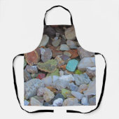 Rock Collectie Natuur Foto Raw Stone Schort (Voorkant)