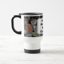 Rock Collectie Natuur Rockhound Kleurrijke Stenen Reisbeker