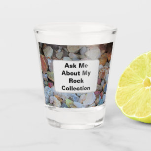 Rock Collectie Natuur Rockhound Kleurrijke Stenen Shot Glas
