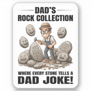 Rock Collecting Rockhounding Geoloog Papa Grappen Sticker